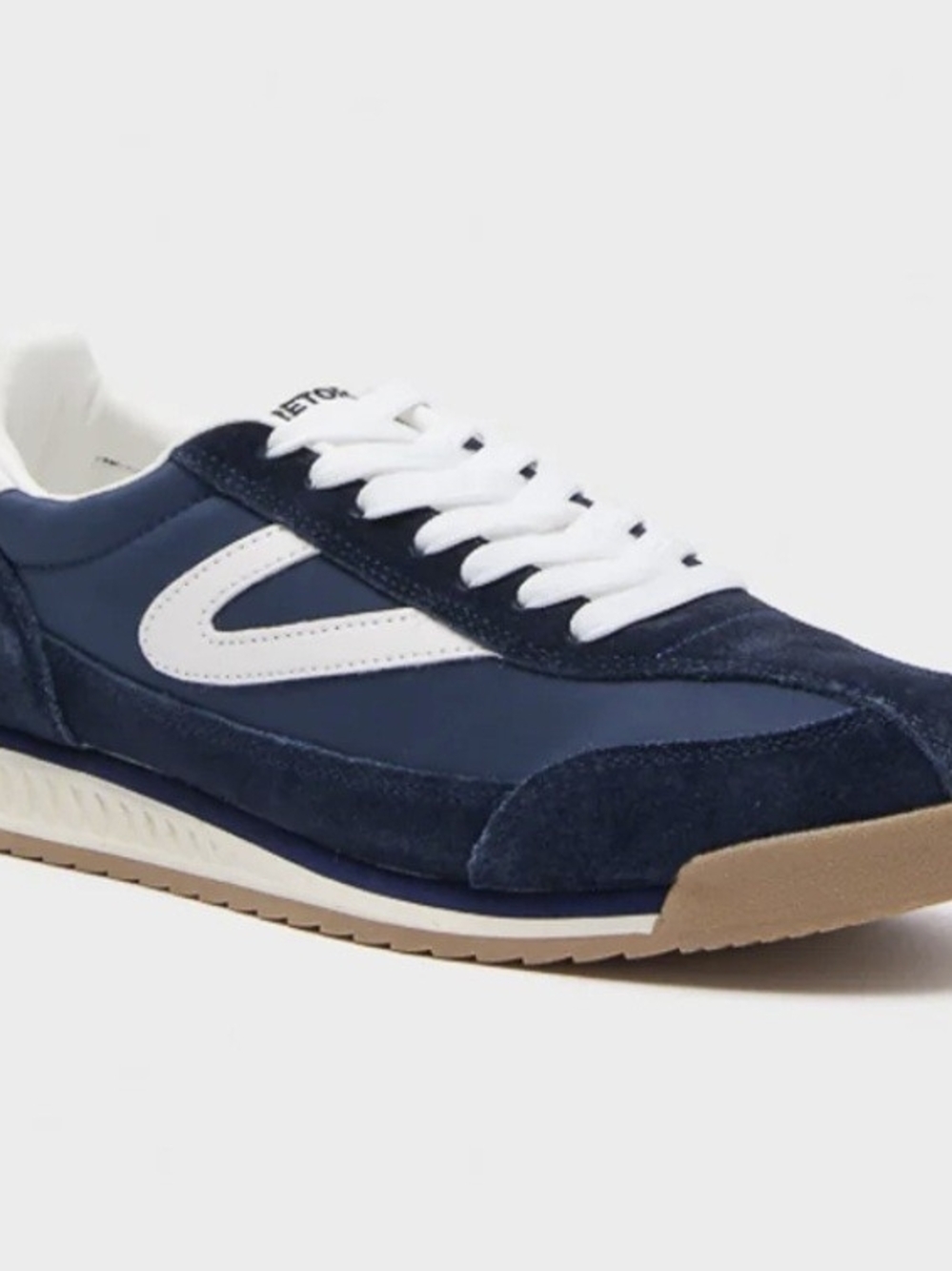 Rawlings Navy and White Retro Trainer Sneakers